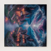 魅惑のナイトビレッジ – クリスマスウォールアート ジグソーパズル (横)