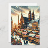 魅惑のニュルンベルク・クリスマス・マーケットのポストカード シーズンカード (正面/裏面)