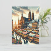 魅惑のニュルンベルク・クリスマス・マーケットのポストカード シーズンカード (スタンド正面)