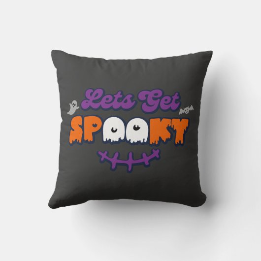 魅惑のハロウィーンの設定を取得不気味 クッション (裏面)