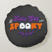 魅惑のハロウィーンの設定を取得不気味 ラウンドクッション (裏面)