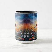 魅惑のハートとワイルドフラワーマグ マグカップ (中央)