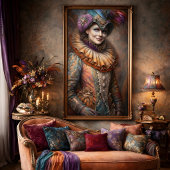 魅惑のハーレクインレディピエロデコパージュ 薄葉紙