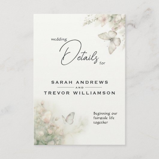 魅惑のバタフライガーデン エンクロージャーカード (正面)