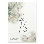 魅惑のバタフライガーデン テーブルナンバー (裏面)