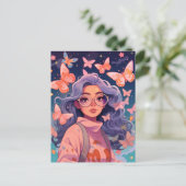 魅惑のバタフライドリームハガキ ポストカード (スタンド正面)