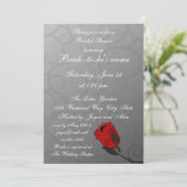 魅惑のバラブライダルシャワー招待 招待状 (スタンド正面)