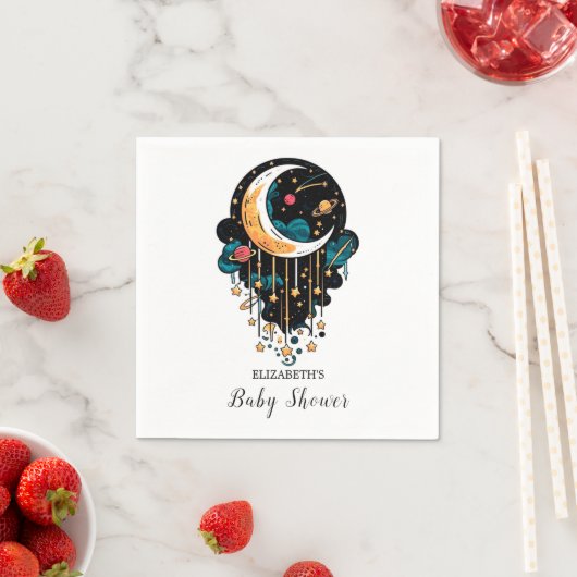 魅惑のパステルスターズベビーシャワー スタンダードカクテルナプキン (インサイチュ)