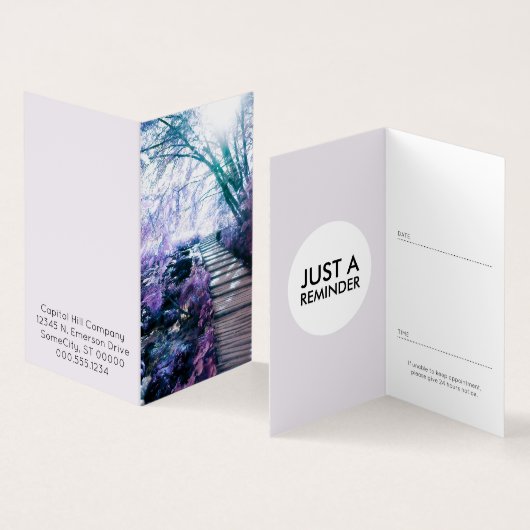 魅惑のパス折り畳みアポイントメントカード 名刺 (内部&外部)