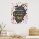 魅惑のパーティー妖精をテーマにした女の子の誕生日へようこそ ポスター (キッチン)