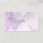 魅惑のパープル結婚の登録カード エンクロージャーカード (裏面)