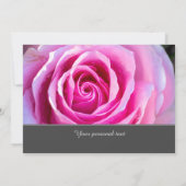 魅惑のピンクのバラの招待状 招待状 (裏面)