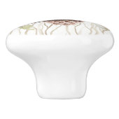 魅惑のピンクのフラワーフクロウ セラミックノブ (側面)