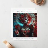 魅惑のファンタジーアートと輝く愛 ノートカード (正面/裏面インサイチュ)