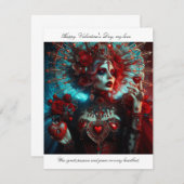 魅惑のファンタジーアートと輝く愛 ノートカード (正面/裏面)