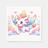 魅惑のファンタジードラゴンベビーシャワー スタンダードカクテルナプキン (正面)