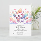 魅惑のファンタジードラゴンベビーシャワー 招待状 (スタンド正面)