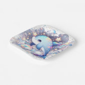 魅惑のファンタジードルフィンベビーシャワー ペーパープレート (傾斜あり)