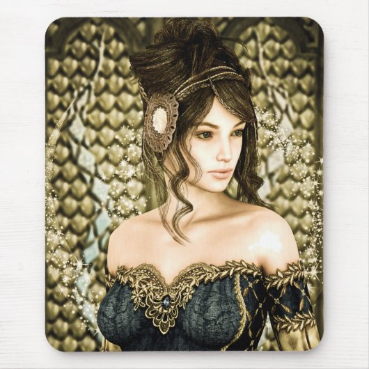 魅惑のフェアリーテイルプリンセスの肖像画 マウスパッド (正面)