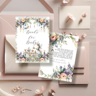 魅惑のフェアリー茶パーティーフローラブックベビー エンクロージャーカード