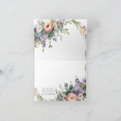 魅惑のフェアリー茶パーティー赤ちゃんシャワーありがとう サンキューカード (内部)