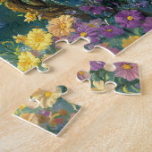 魅惑のフクロウの花と森 ジグソーパズル (側面)