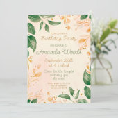 魅惑のフラワーデライト誕生日パーティー 招待状 (スタンド正面)