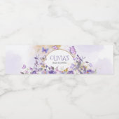 魅惑のフローラ蝶の赤ちゃんシャワー ペットボトルラベル (シングルラベル)