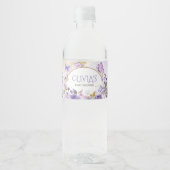 魅惑のフローラ蝶の赤ちゃんシャワー ペットボトルラベル (正面)