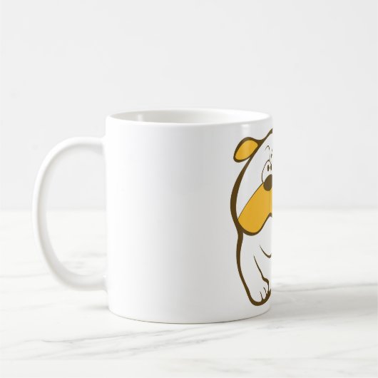 魅惑のブルドッグマグ コーヒーマグカップ (左)