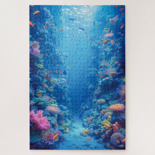 魅惑のブルーデプスとコーラルヒューズ ジグソーパズル (縦)