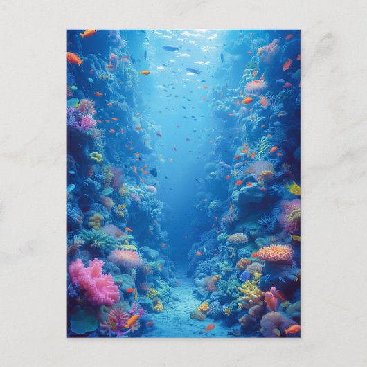 魅惑のブルーデプスとコーラルヒューズ ポストカード (正面)