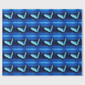 魅惑のブルーバタフライ ラッピングペーパー (フラット)