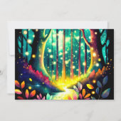 魅惑のホタル夜空の赤ちゃんシャワー 招待状 (裏面)