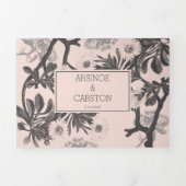 魅惑のボタニカルウェディング 三つ折り招待状 (カバー)