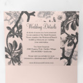 魅惑のボタニカルウェディング 三つ折り招待状 (内部最初)