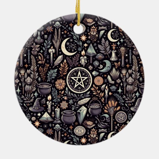 魅惑のボタニカ:魔法のハーブ&ウィッチクラフト セラミックオーナメント (裏面)