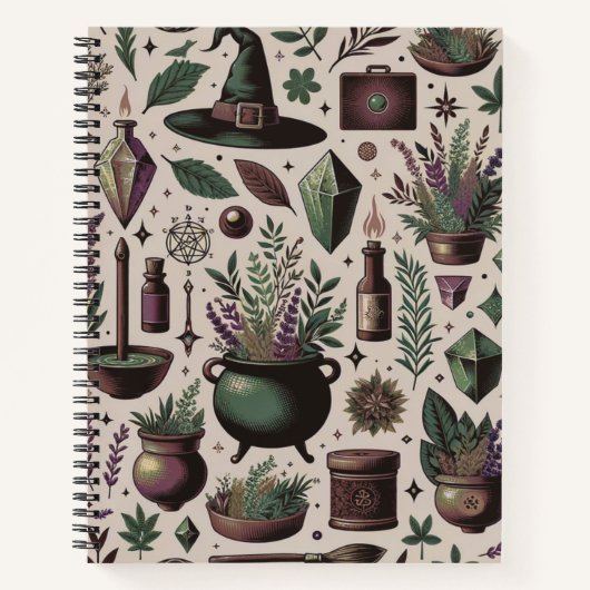 魅惑のボタニカ：魔法のハーブ&ウィッチクラフト ノートブック (正面)