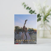 魅惑のマラケシュ メディナ ヘビ使い ポストカード (スタンド正面)