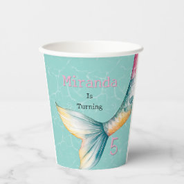 魅惑のマーメイドテールガールバースデーパーティー 紙コップ
