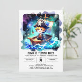 魅惑のミニマリスト海賊誕生日 招待状 (スタンド正面)