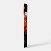 魅惑のムーディダークマッドフローラチューリップ iPhone 15ケース (左側面)