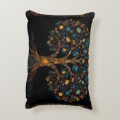 魅惑のモザイクの木 アクセントクッション (裏面(縦))