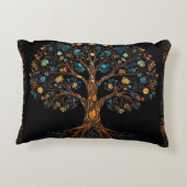 魅惑のモザイクの木 アクセントクッション (裏面)