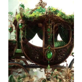 魅惑のモス＆ムーンレイトエメラルド カードステッカー ラウンドシール