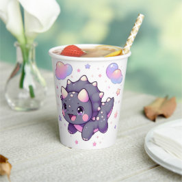 魅惑のモダン恐竜の赤ちゃんシャワー 紙コップ