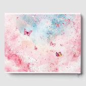 魅惑のユニコーン赤ちゃんシャワー希望のゲストブック ゲストブック (裏面)