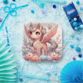 魅惑のユニコーン赤ちゃんシャワー ペーパープレート (パーティー)