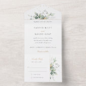 魅惑のユーカリ結婚プス オールインワン招待状 (内側)