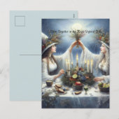 魅惑のユール・セレブレーション　フラットホリデーカード シーズンポストカード (正面/裏面)